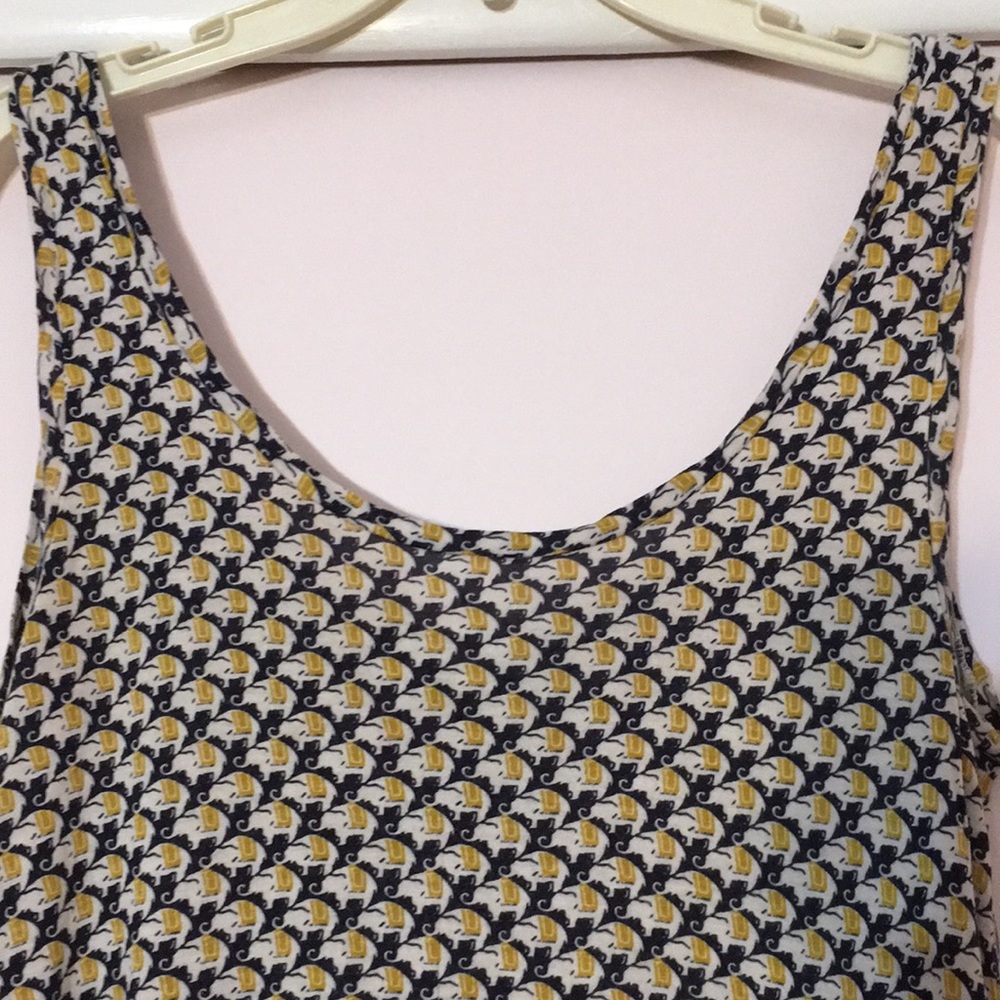 Joie Elephant Print Short Tank Dress- Relaxed Fit Size XS